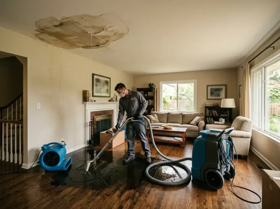 attic-pipe-burst-ceiling-drip-008 — frequently asked questions, Water Damage Restoration & Carpet Care in Wyoming, MN
